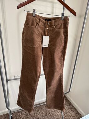 Quince Women's Brown Corduroy Pants sz 0